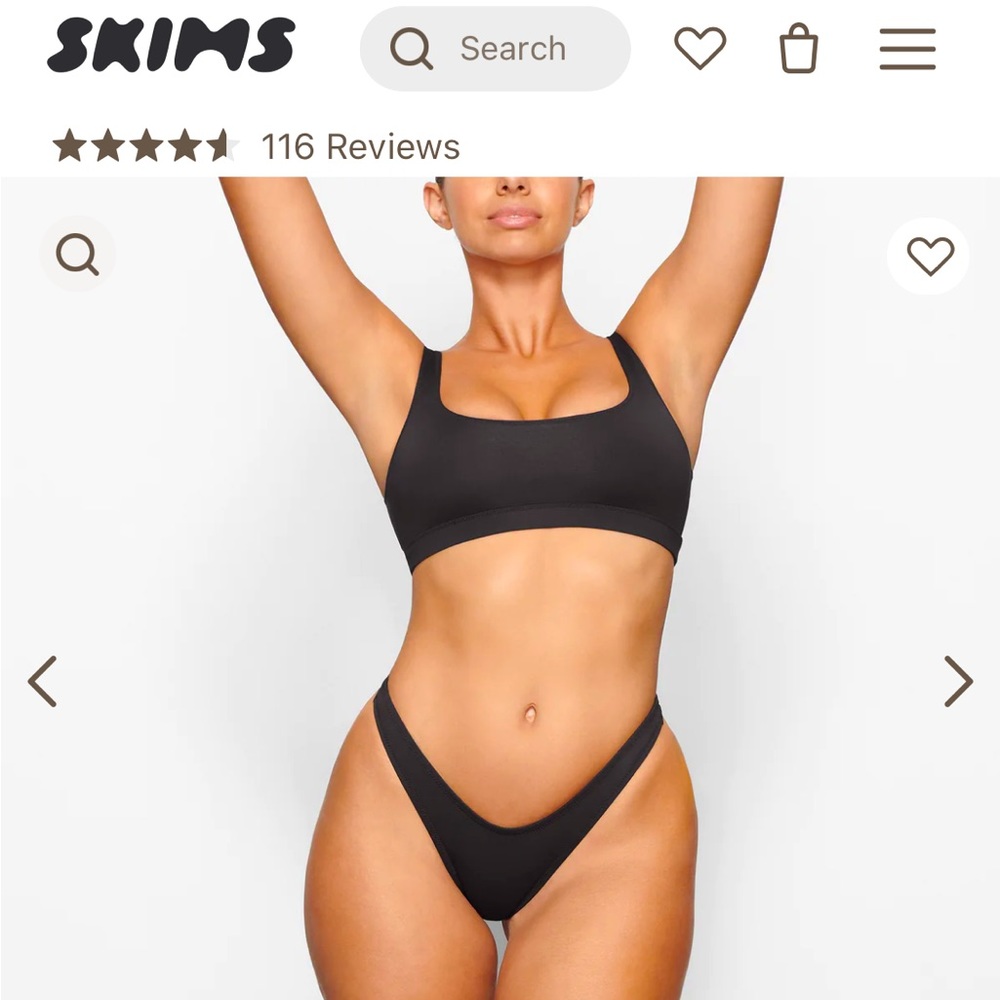 BNWT Skims swim cheeky Tanga bottoms